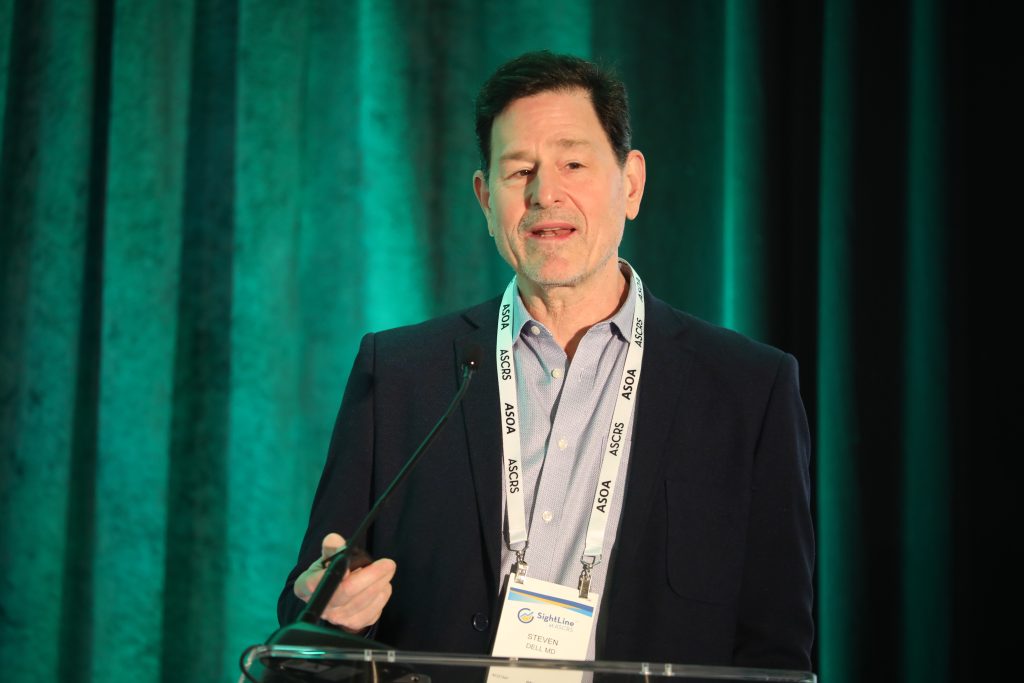 Dr. Dell said that while cataract surgery reimbursement has been declining for years, newer options have emerged to allow practices to achieve financial sustainability. Source: ASCRS