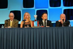 Dr. Miller, Dr. Botta, Dr. Chang, and Dr. Dick critiqued the teams in the ‘ASCRS Has Got Talent’ competition. Source: ASCRS