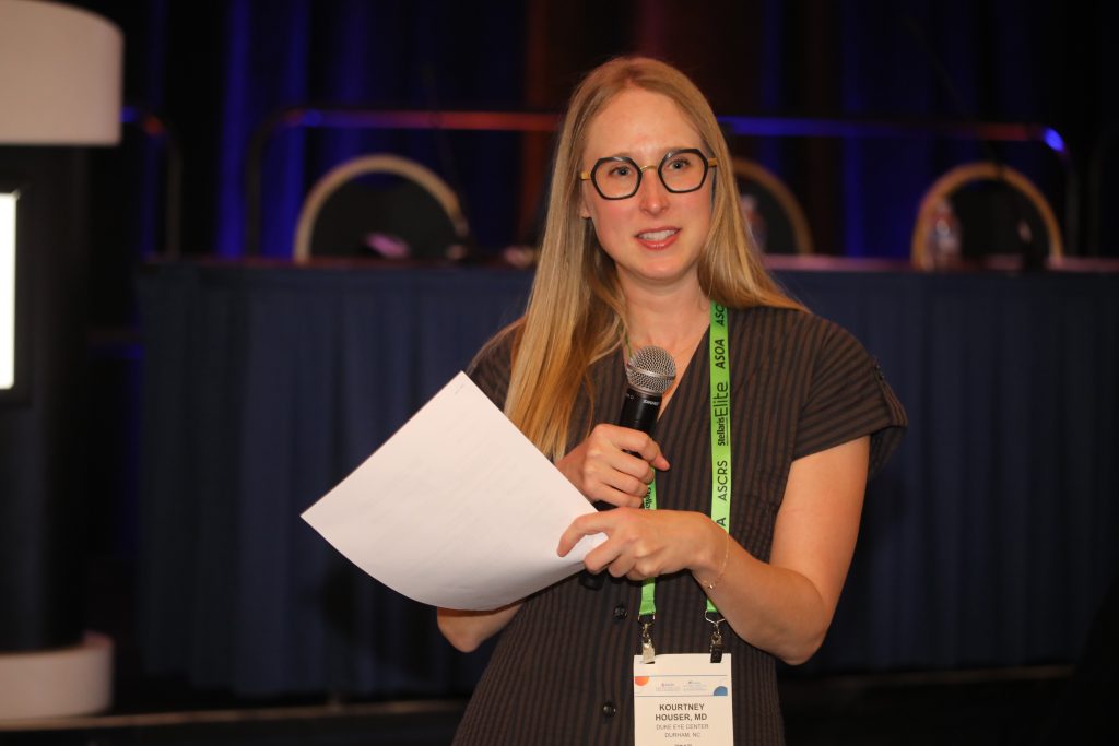 Dr. Houser co-moderated Surgical Resilience – Bouncing Back from the Unexpected Video Symposium, the second of two YES symposia on Saturday.   Source: ASCRS